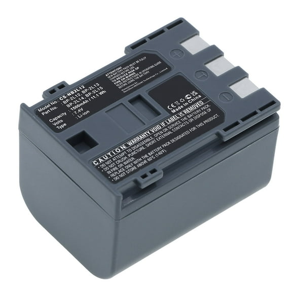 Replacement Battery for Canon DC310,DC320,DC330,FV500,FVM100,FVM20,FVM200,FVM30,HG10,HV20,IXY DVM3,MD100,MD110,MD111,MD120,MD130,MD140,MD150,MD160,MD215,MD225,MD235,MD245,MD255,1500mAh