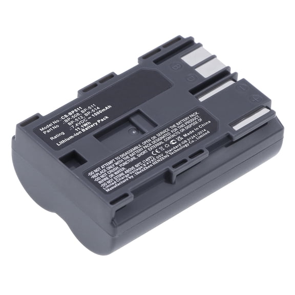 Replacement Battery for Canon EOS 5D,EOS D30,EOS D60,EOS Digital Rebel,EOS Kiss Digital,FV10,FV100,FV2,FV20,FV200,FV30,FV300,FV40,FV400,FV50,FVM1,FVM10,IXY DVM,MV300,MV300i,MV30i,1500mAh