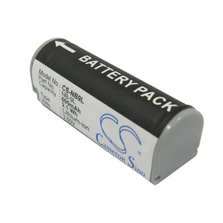 Replacement Battery for Canon IXUS 1000 HS,IXY 1,IXY 3,IXY 51S,IXY50S,PowerShot ELPH 510 HS,PowerShot ELPH 520 HS,PowerShot ELPH 530 HS,PowerShot SD4500 IS,SD4500IS,NB-9L,600mAh