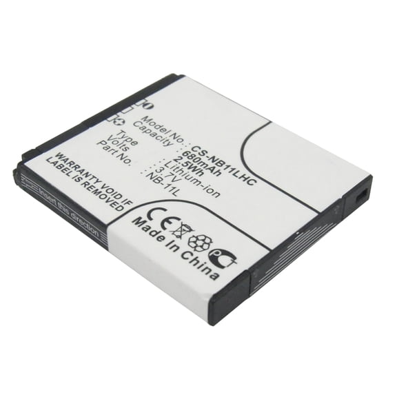 Replacement Battery for Canon Powershot Elph 110 HS,PowerShot ELPH 115 IS,PowerShot ELPH 130 IS,PowerShot ELPH 320 HS,Powershot SX400 IS,PowerShot SX410 IS,NB-11L,NB-11LH,3.7V/680mAh