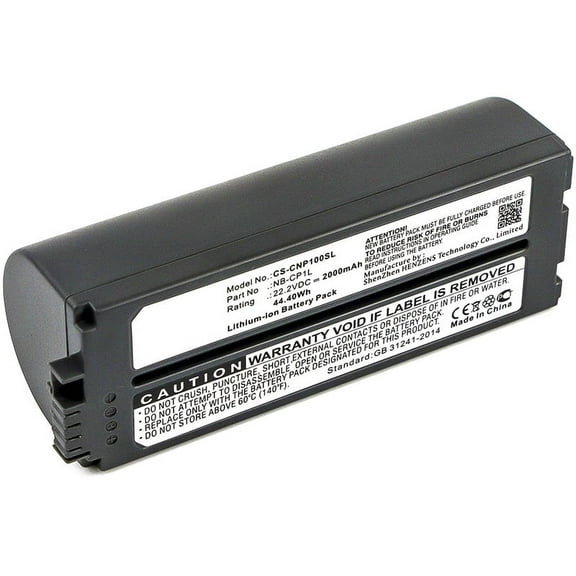 Replacement Battery for Canon Selphy CP-750,Selphy CP-770,Selphy CP-780,Selphy CP-790,Selphy CP-800,Selphy CP-810,Selphy CP-820,Selphy CP-900,Selphy CP-910,NB-CP1L,NB-CP2L,NB-CP2LH