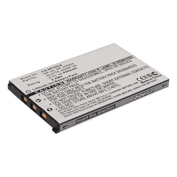 Replacement Battery for Casio Exilim EX-S100,Exilim EX-S100WE,Exilim EX-S1PM,Exilim EX-S2,Exilim EX-S20,Exilim EX-S20U,Exilim EX-S3,Exilim EX-S500,Exilim EX-S500EO,NP-20,NP-20DBA,3.7V/650mAh