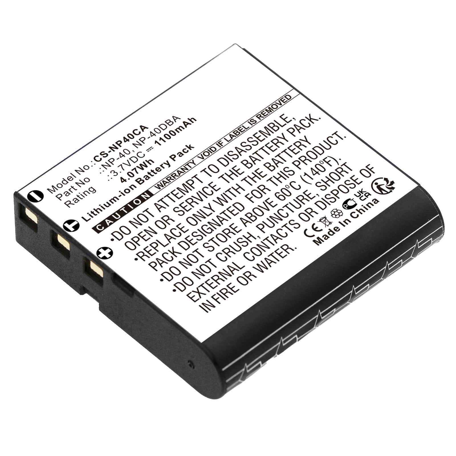 Batteria sostituisce Casio NP-160 NP-110DBA NP-110 NP-110L