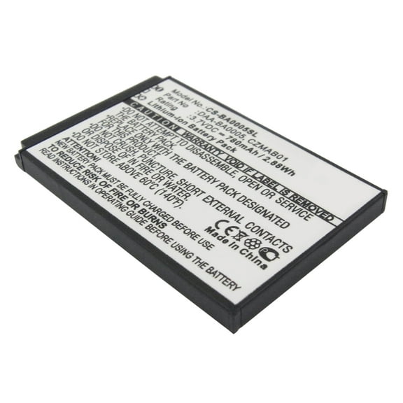 Replacement Battery for Creative Zen Micro,Zen Micro 4GB,Zen Micro 5GB,Zen Micro 6GB,Zen Micro Photo,70PD000000039,BA20603R69900,CZMAB01,DAA-BA0005,3.7V/780mAh