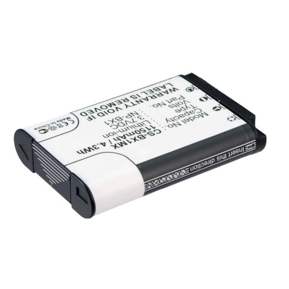 Replacement Battery for Cyber-shot DSC-HX90V,Cyber-shot DSC-RX1,Cyber-shot DSC-RX100,Cyber-shot DSC-RX100 II,Cyber-shot DSC-RX100 III,Cyber-shot DSC-RX100/B,NP-BX1,3.7V/1150mAh