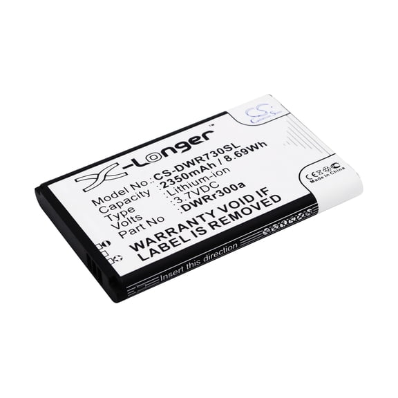 Replacement Battery for D-Link DWR-720,DWR-720 B1,DWR-730,DWR-730 B1,DWR-730 B2,DWR-830 A1,DWR-932 C1,DWR-932C A1,PN:6BT-R300A-291,6BT-R600B-2902,DWRr300a,DWRr600b,2350mAh