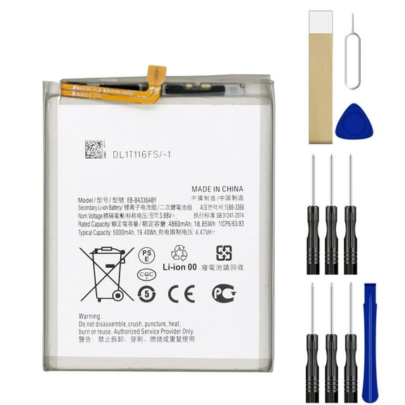 Replacement Battery EB-BA336ABY 4860mAh For Samsung Galaxy A53 5G SM-A536E/DS SM-A536UZKAXAU SM-A536V SM-A536U