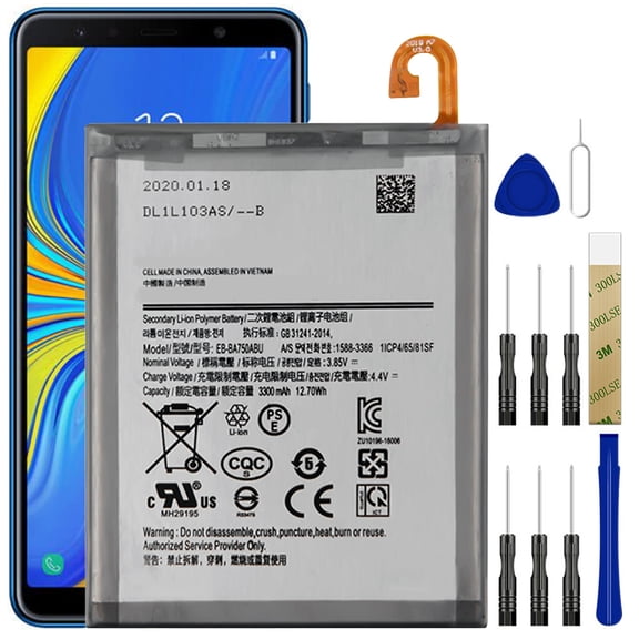Replacement Battery EB-BA750ABU For Samsung Galaxy A10 SM-A105M SM-A105M/DS Tool