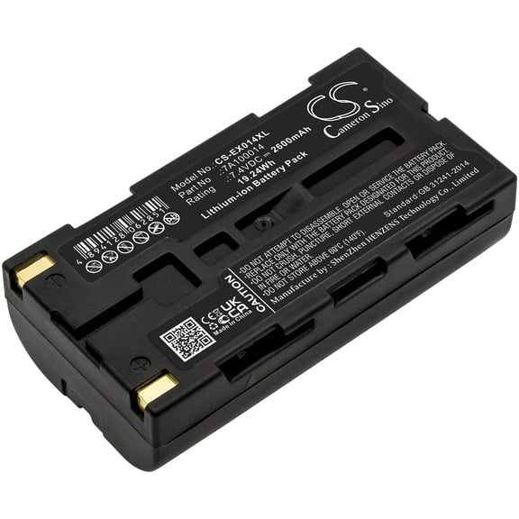Replacement Battery for Extech ANDES 3,APEX 2,APEX 3,APEX2,APEX3,Dual Port,MP200,MP300,MP350,S1500,S1500T,S1500T-DT,S2500,S2500THS,S3500T,S3750,S3750THS,S4500,S4500THS,PN:7A100014,2600mAh