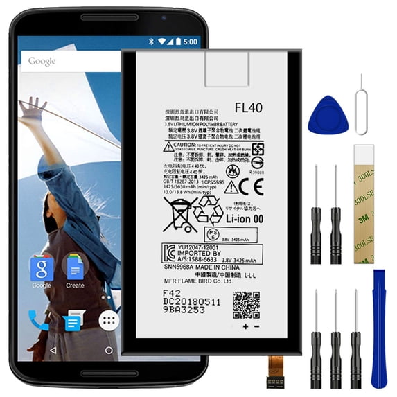 Replacement Battery FL40 SNN5963A for Motorola Droid Maxx 2 XT1565 XT1564 Tool