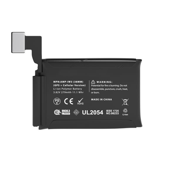 Replacement Battery For Apple Watch Series 3 38MM / iWatch Series 3 38MM (GPS + Cellular Version)