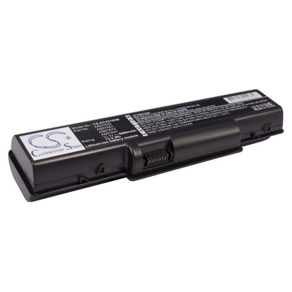 Replacement Battery for GATEWAY AS07A31,AS07A32,AS07A41,AS07A42,AS07A51,AS07A52,AS07A71,AS07A72,AS09A61,BT.00603.036,BT.00604.022,BT.00605.018,BT.00607.012,BT.00607.013,LC.AHS00.001,6600mAh