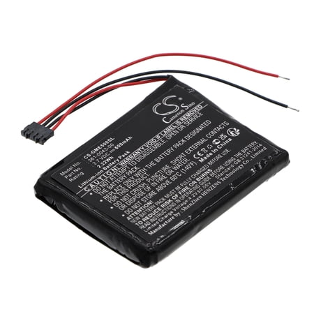Replacement Battery for Garmin 010-01626-02,4RL58983,Edge 200,Edge 205,Edge 500,Edge 520,Edge 820,Edge Explore 820,361-00043-00,361-00043-01,361-0043-00,361-0043-01,3.7V/600mAh