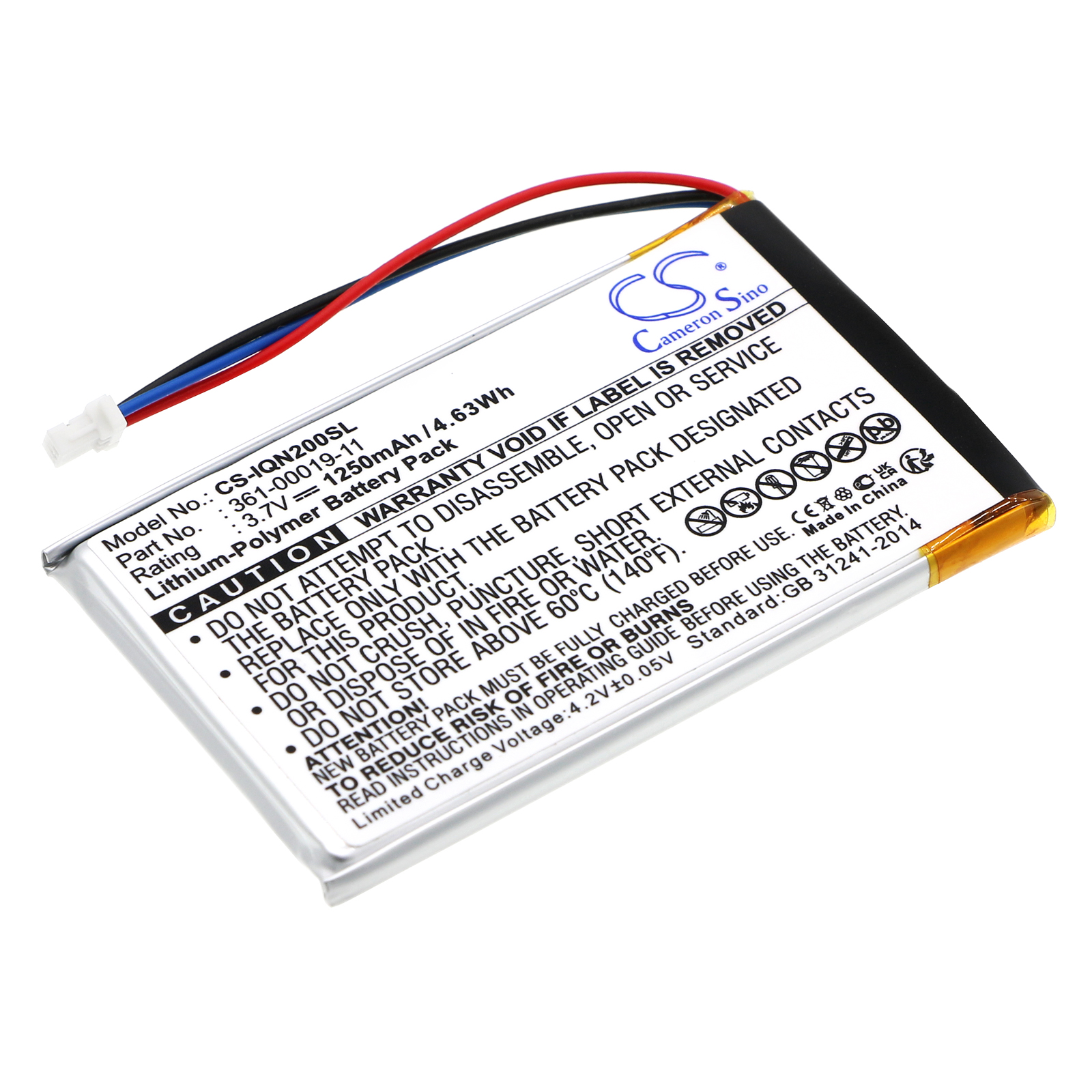 Batteria 1250mAh Per Garmin Nuvi 200/205/250/255/260/265/270 | Sostituto Originale