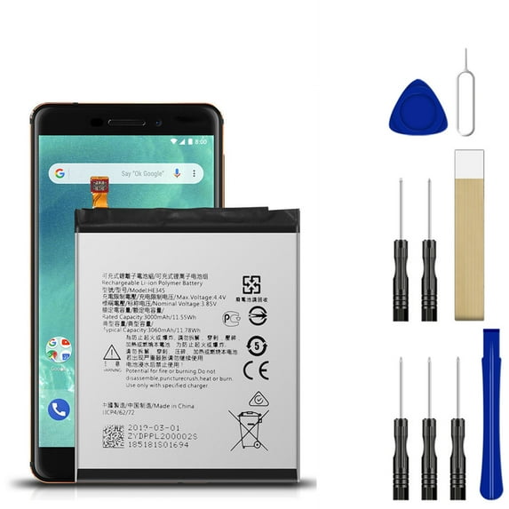 Replacement Battery HE345 For Nokia 6.1 2018 TA-1043 TA-1045 TA-1089 Tool