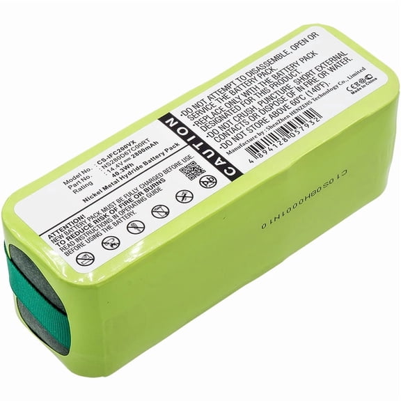 Replacement Battery for Infinuvo CleanMate 365,CleanMate 365 QQ1,CleanMate 365 QQ-1,CleanMate QC2,CleanMate QQ 200,CleanMate QQ1,CleanMate QQ2,2800mAh/14.4V