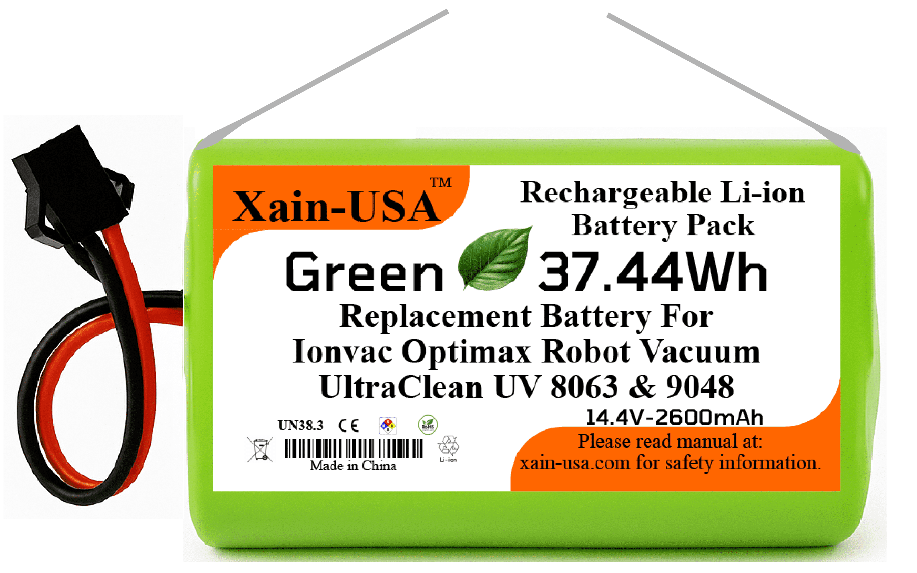 Replacement Battery for Ionvac Optimax UltraClean UV 8063 / 9048