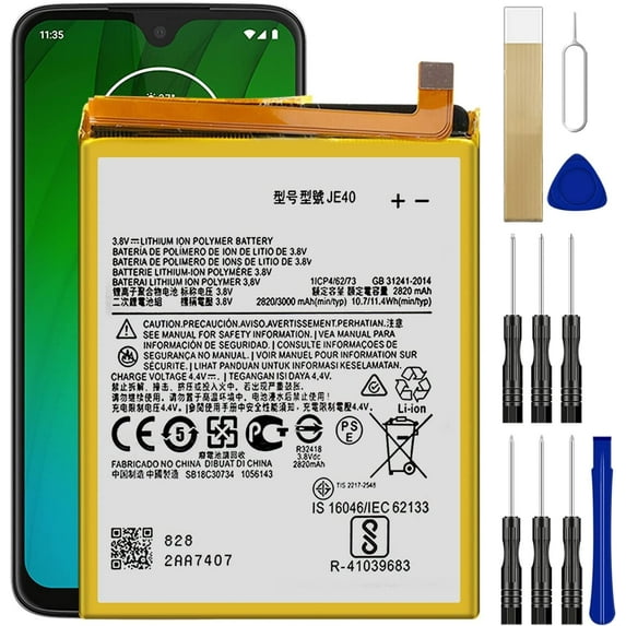 Replacement Battery JE40 for Motorola Moto G7 Optimo XT1952DL Tool