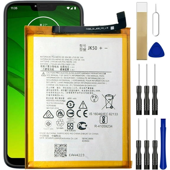 Replacement Battery JK50 for Moto G7 Power XT1955 XT1955-2 XT1955-4 XT1955-5 XT1955-6 for Moto E7 Plus XT2081 XT2081-1 XT2081-2 for Motorola Moto G9 Play XT2083 XT2083-1 XT2083-3