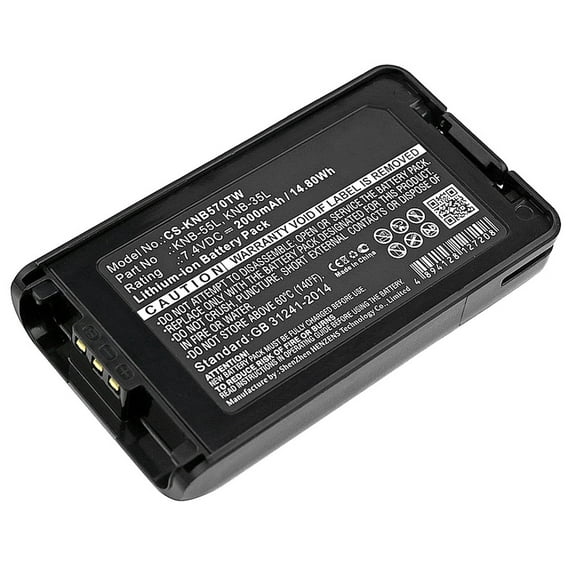 Replacement Battery for KENWOOD NX-220,NX-320,NX3200,NX3220,NX-3220,NX3300,NX3320,NX-3320,TK-2140,TK-2148,TK-2160,TK-2168,TK-2170,KNB-24L,KNB-35L,KNB-55L,KNB-56N,KNB-57L,KNB-78L,2000mAh
