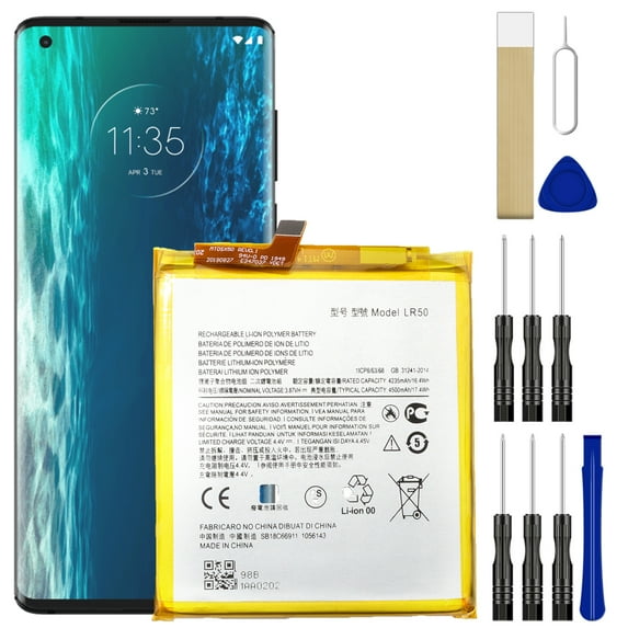 Replacement Battery LR50 For Motorola Moto Edge 5G XT2063 PAJ90004US Tool