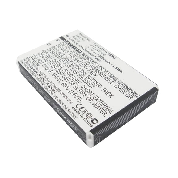 Replacement Battery for Logitech C-LR65,C-RL65,Harmony 1000 Remote,Harmony 1100 Remote,Harmony 1100i Remote,Harmony 915 Remote,Internet Radio,Squeezebox Duet Controler,3.7V/1300mAh
