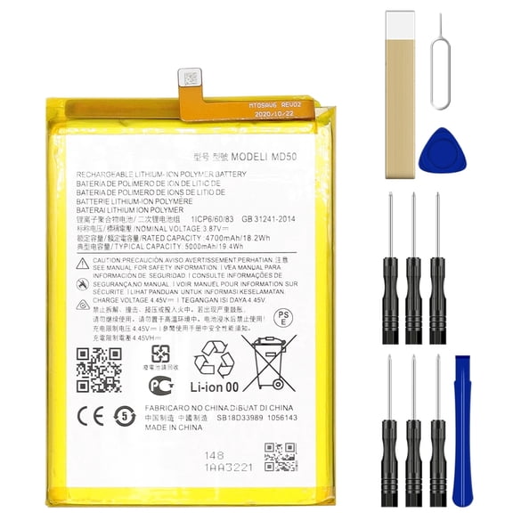 Replacement Battery MD50 For Motorola Moto G Stylus 5G XT2131-3 Tool