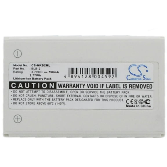 Replacement Battery for Nokia 3610,5210,6500,6510,6590,6590i,7150,7650,8210,8250,8270,8290,8310,8390,8850,8850G,8890,8910,8910i,BLB-2,750mAh,Mobile Phone battery