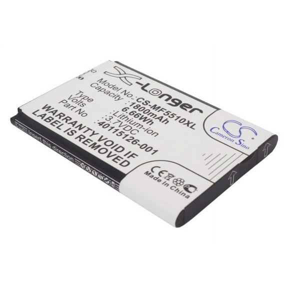Replacement Battery for Novatel Wireless Mifi 500 LTE,MiFi 5510,MiFi 5510L,MiFi 5580,MiFi M100,MiFi5510,MiFi5510L,MiFi5580,PN:40115126-001,DC130318BA1Y,1800mAh