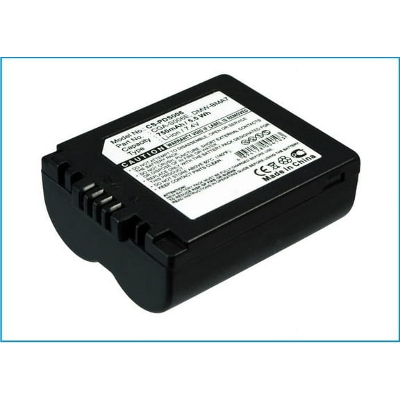 Replacement Battery for Panasonic Lumix DMC-FZ7EB-K,Lumix DMC-FZ7EB-S,Lumix DMC-FZ7EF-K,Lumix DMC-FZ7EF-S,Lumix DMC-FZ7EG-K,Lumix DMC-FZ7EG-S,Lumix DMC-FZ7GK,Lumix DMC-FZ7-K,Lumix DMC-FZ7-S,