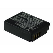 Replacement Battery for Panasonic Lumix DMC-TZ1GK,Lumix DMC-TZ1-K,Lumix DMC-TZ1-S,Lumix DMC-TZ2,Lumix DMC-TZ2EB-K,Lumix DMC-TZ2EB-S,Lumix DMC-TZ2EF-S,Lumix DMC-TZ2EG,Lumix DMC-TZ2EG-K,1000mAh