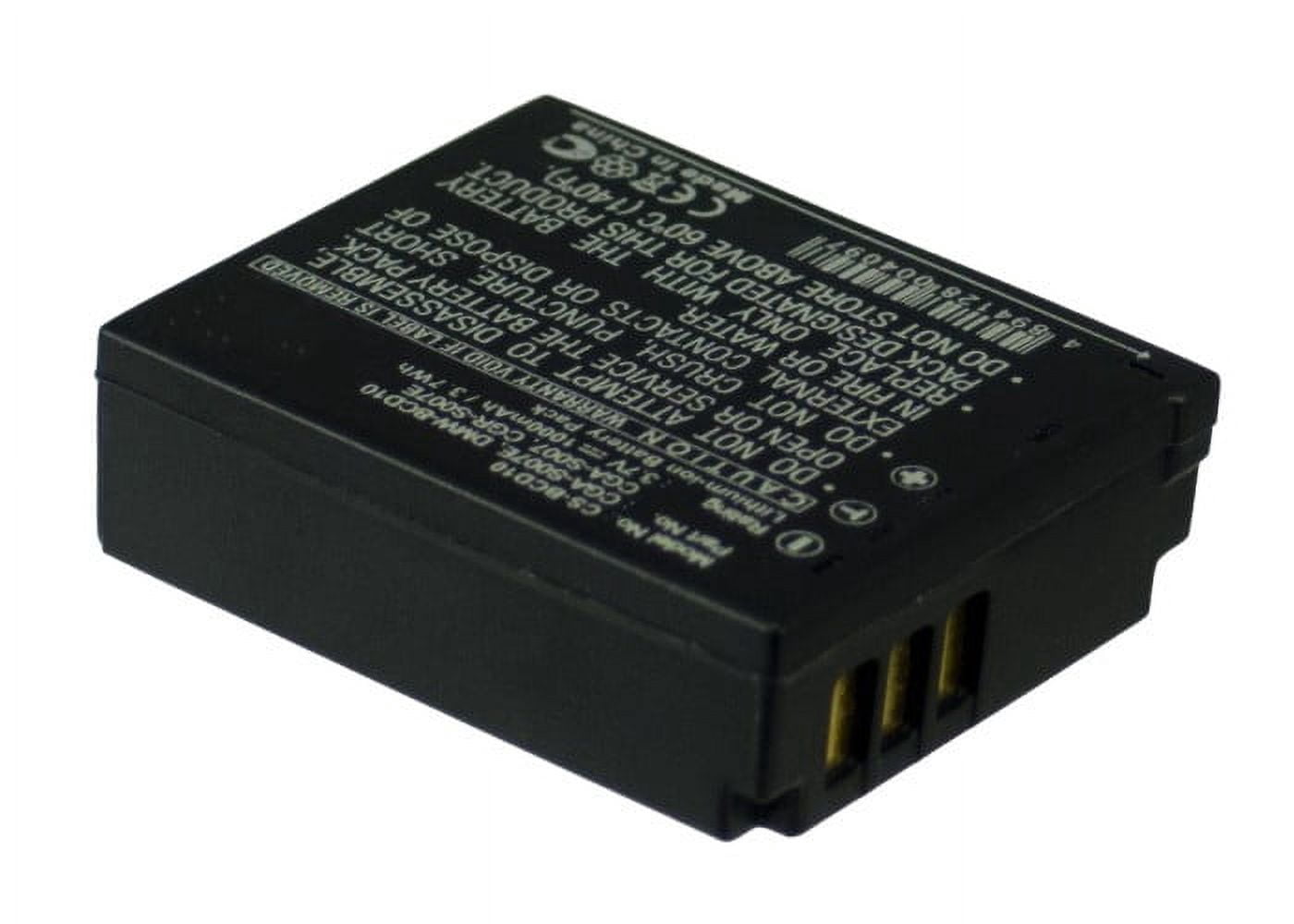 Batterij compatibel met Panasonic Lumix DMC-TZ3, 3.7V, 1000mAh, Li-ion
