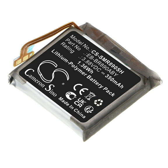 Replacement Battery for Samsung Galaxy Watch4 Classic 46mm,SM-R870,SM-R870NZ,SM-R870NZKAXAA,SM-R870NZKCXAA,SM-R870NZSAXAA,EB-BR870ABY,EB-BR890ABY,GH43-05066A,3.88V/350mAh