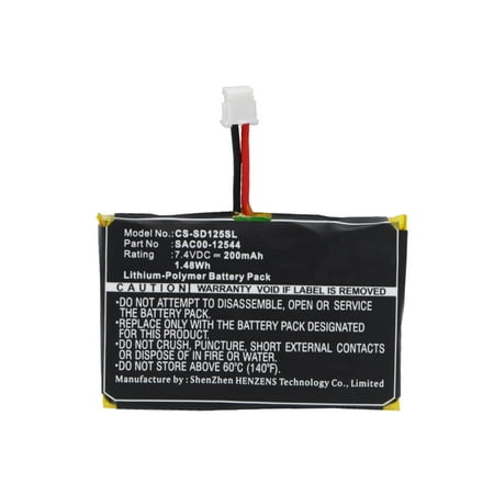Replacement Battery for Sportdog SD-1825 Trainer Receiver,SD-1825E Receiver,SD-2525 Trainer Receiver,SD-3225 Trainer Receiver,SportHunter SD-1225 SR-300 rec,SAC00-12544,7.4V/200mAh