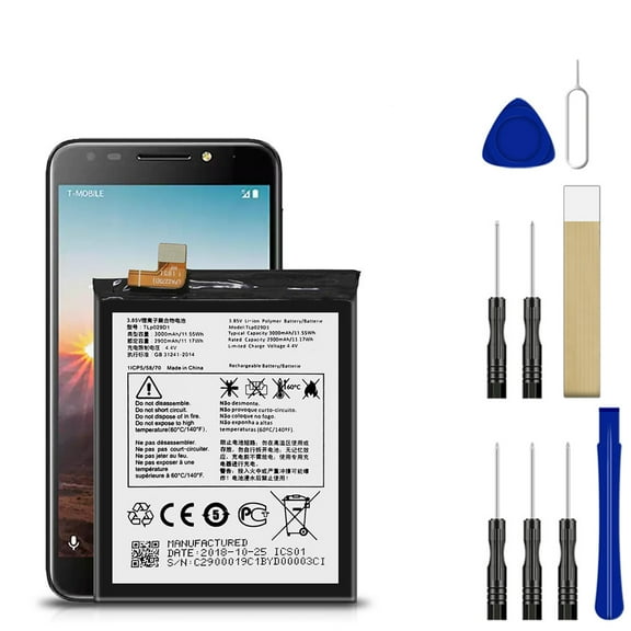 Replacement Battery TLP029D1 For T-Mobile Revvl 2 2018 Tool