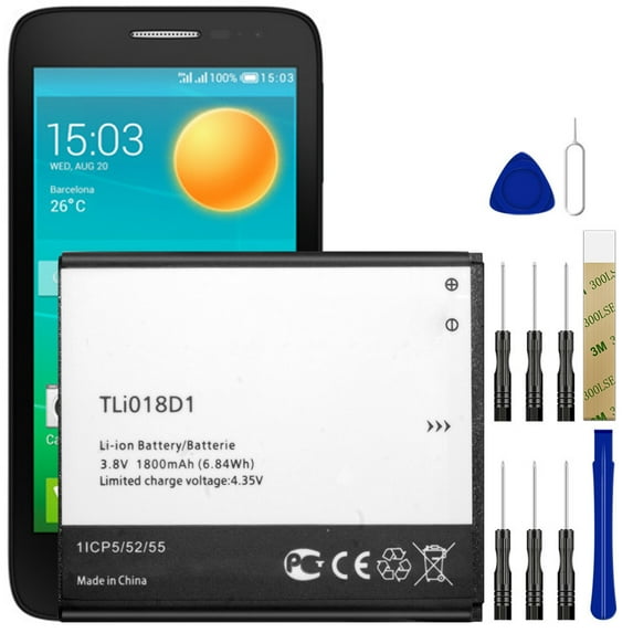 Replacement Battery TLi018D1 TLi018D2 For Alcatel One Touch Pop D5 5038E 5038A 5038D 5038X Tool