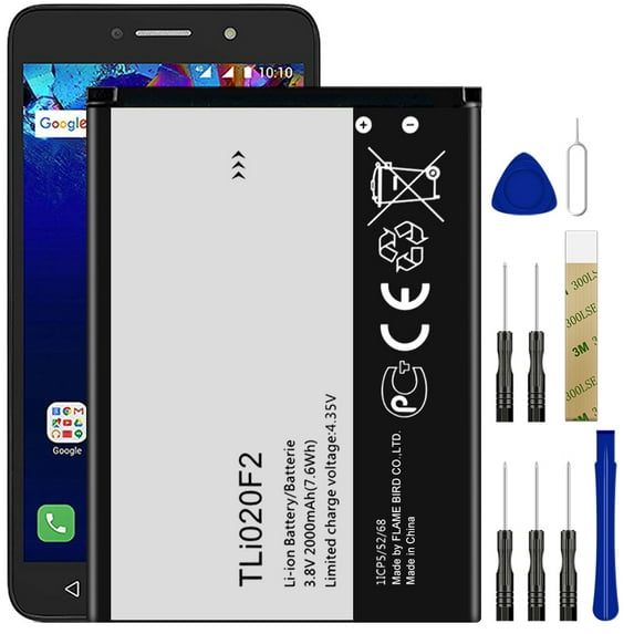 Replacement Battery TLi020F2 TLi020F1 For Alcatel 5044R Tool
