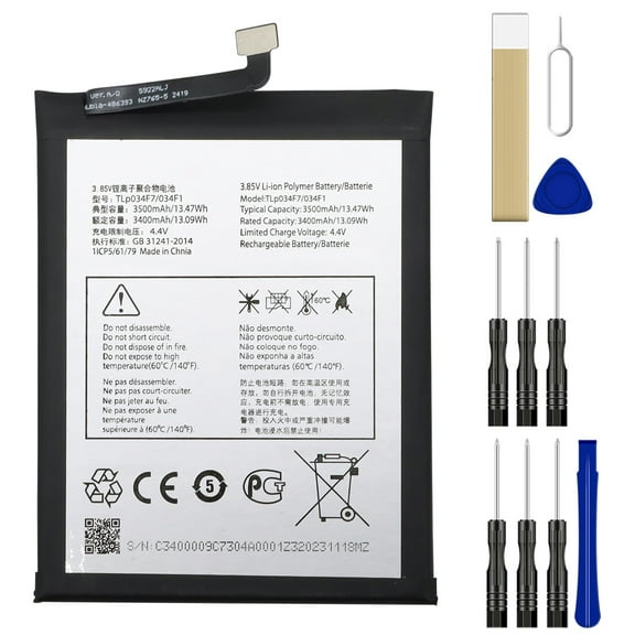 Replacement Battery TLp034F1 For Alcatel 3L 5039U 5039D Tool