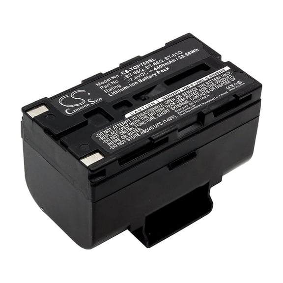 Replacement Battery for Topcon FC100,FC-100,FC-120,FC-200,FC2000,FC-2000,FC-2200,FC-2500,Field Controller FC100,Field Controller FC2000,GMS-2,GPT-700,PN:BT-61Q,BT-65Q,BT-66Q,4400mAh/7.4V