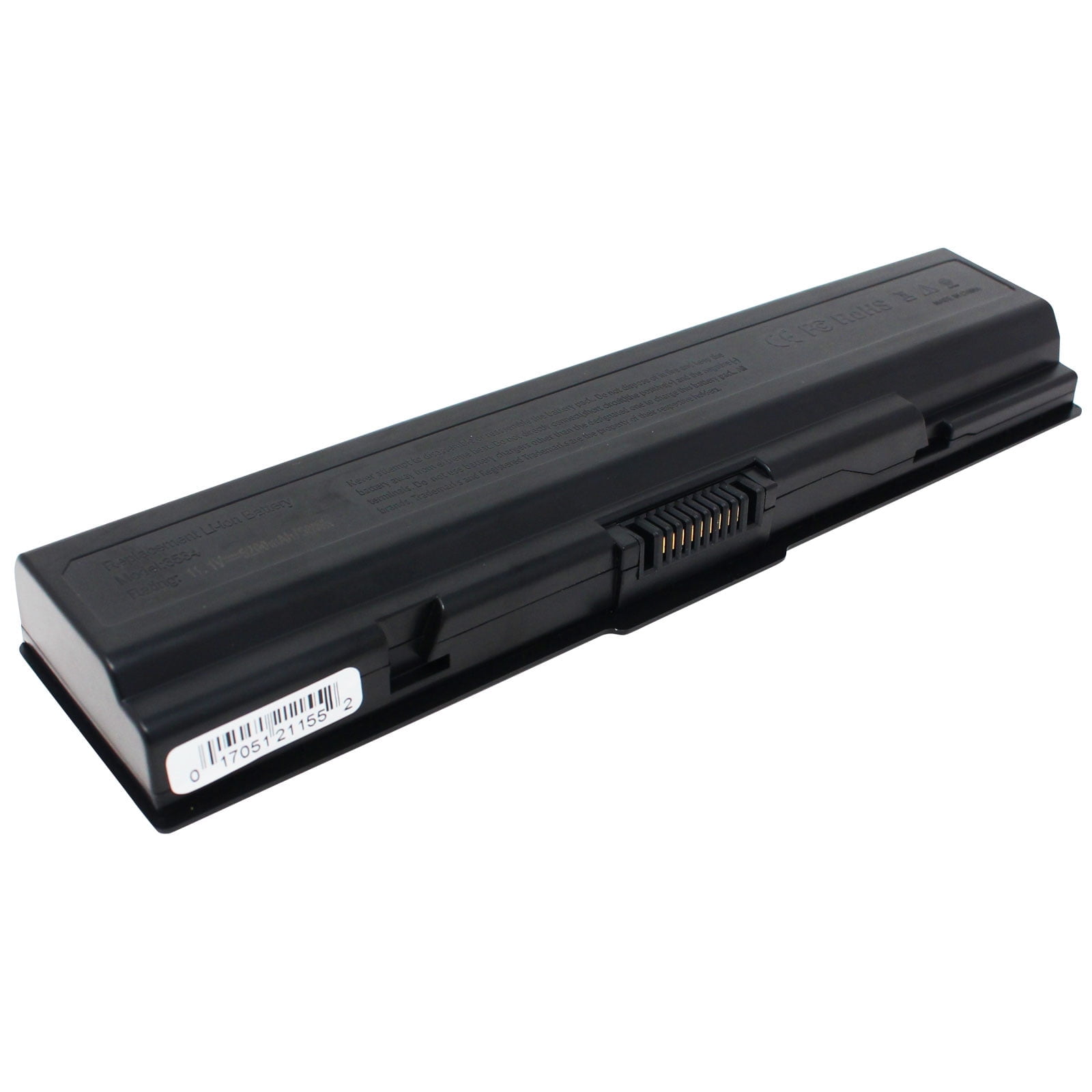 Replacement Battery for Toshiba PA3534U 1BRS, PA3534U 1BAS, Satellite A200, Satellite A205, Satellite A215, Satellite A300, Satellite A305, Satellite A505, Satellite A505 S6005, Satellite A505 S6960