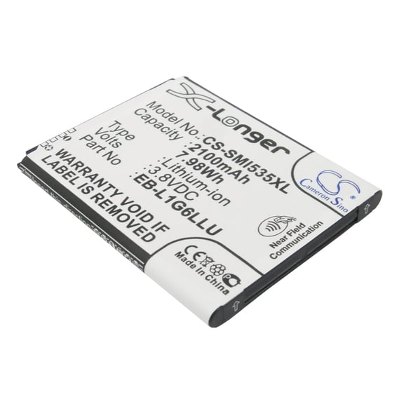 Replacement Battery for VERIZON Galaxy S 3,Galaxy S III,Galaxy S3,Galaxy SIII,SCH-i535,SCHI535ZKB,EB585158LP,EB-L1G6LLA,EB-L1G6LLAGSTA,EB-L1G6LLK,EB-L1G6LLUC,EB-L1G6LVA,2100mAh,Mobile Phone battery