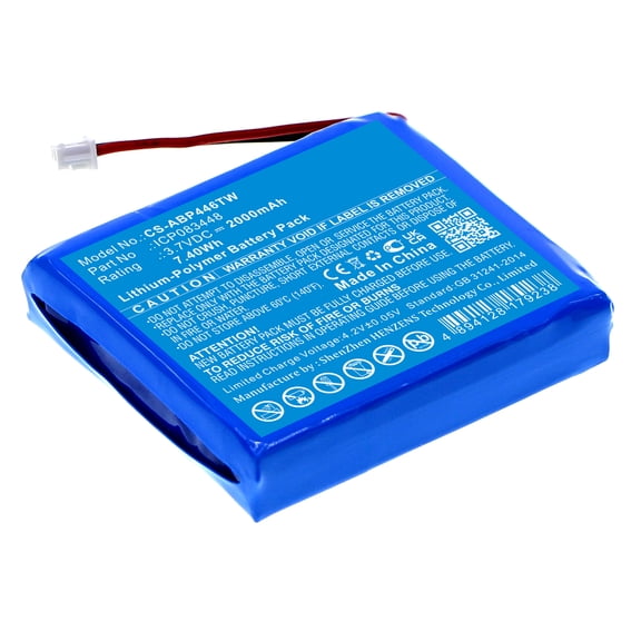 Replacement Battery for Albrecht Tectalk Float PMR446,Part Number:ICP083448,2000mAh
