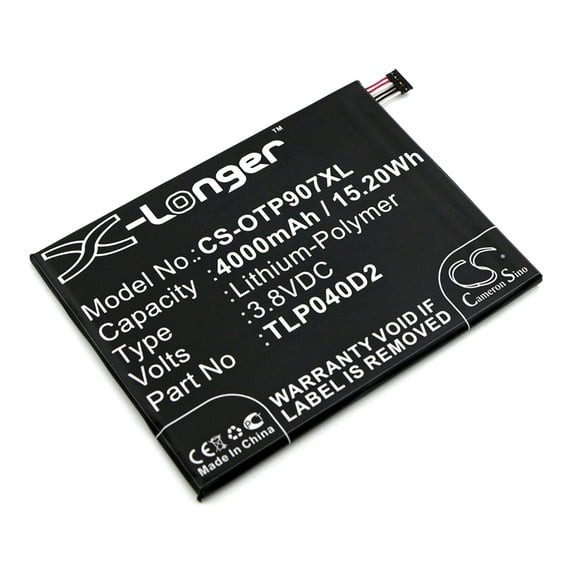 Replacement Battery for Alcatel 9007T,One Touch Pixi 3 7,OT-9007,TLP040D2,4000mAh,Mobile Phone battery