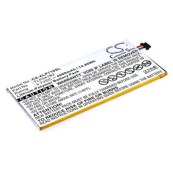 Replacement Battery for Alcatel E710,OneTouch EVO 7 HD,PN:TLP041B2,4000mAh