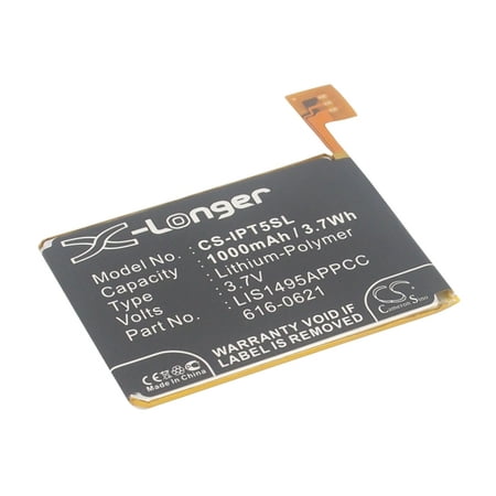 Replacement Battery for Apple iPod Touch 5,iPod Touch 5th Generation,PN:616-0621,A1421,LIS1495APPCC,1000mAh