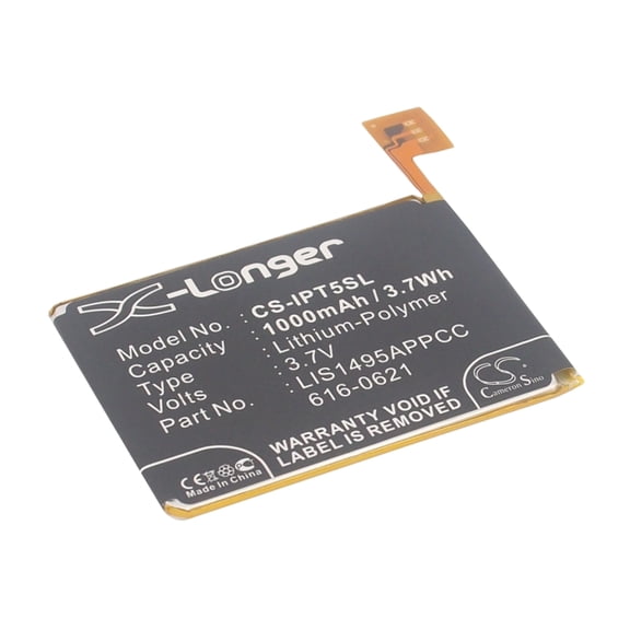 Replacement Battery for Apple iPod Touch 5,iPod Touch 5th Generation,PN:616-0621,A1421,LIS1495APPCC,1000mAh