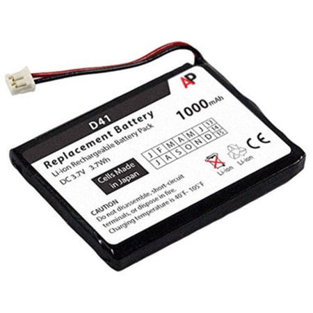 Replacement Battery for Ascom d43, d41 and 9d41 Phone. 1000 mAh