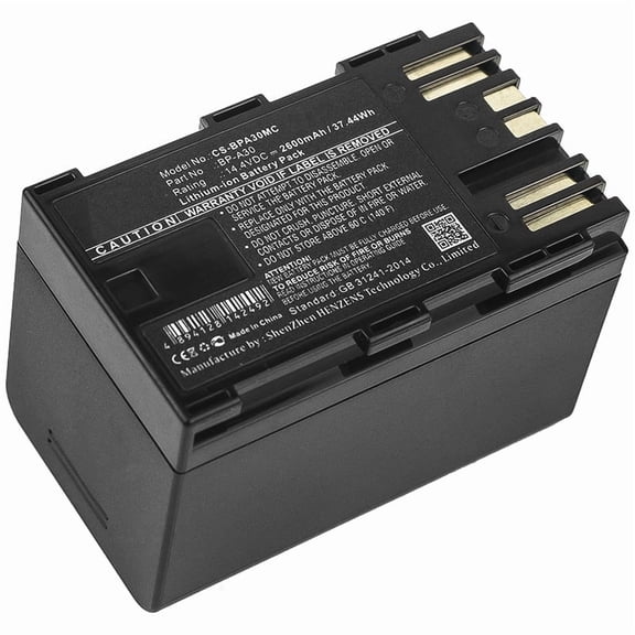 Replacement Battery for Canon CA-CP200L,EOS C200,EOS C200 PL,EOS C200B,EOS C300 Mark II,EOS C300 Mark II PL,XF705,BP-A30,14.4V/2600mAh