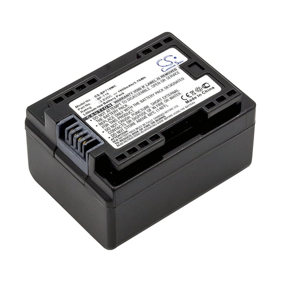 Replacement Battery for Canon VIXIA HF M52,VIXIA HF R30,VIXIA HF R300,VIXIA HF R32,VIXIA HF R800,1600mAh