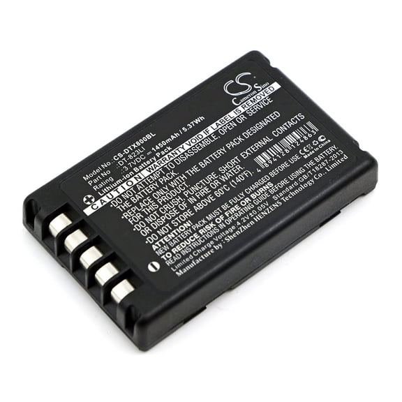 Replacement Battery for Casio DT-800,DT-810,PN:DT-823LI,3.7V/1450mAh